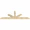 Ekena Millwork Saratoga Rough Sawn Timber Gable Bracket, Douglas Fir, 108"W x 40"H x 4"D x 6"F, 9/12 Pitch GBW108X40X0406SAR00RDF - alternate 5